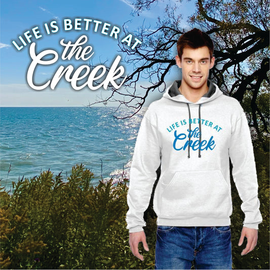 Life is Better at The Creek®️ | Custom Design | Unisex Hooded Sweatshirt